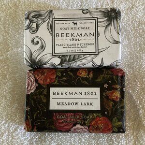 BEEKMAN 1802 Goat Milk 9 oz Bar Soap - Meadow Lark and Ylang Ylang & Tuberose